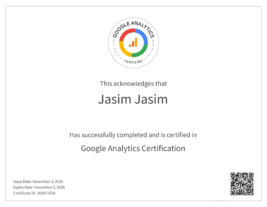analytics certificate-1 analytics certificate-1